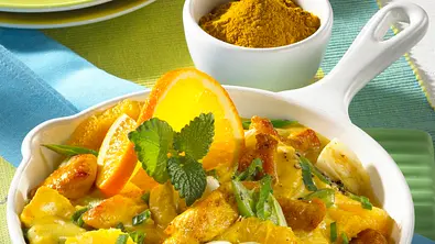 Puten-Geschnetzeltes in Curry-Orangensoße Rezept - Foto: LECKER @ Bauer Media Group