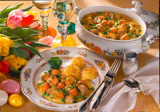 Puten-Ragout in Senfsoße Rezept