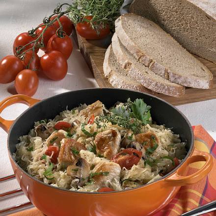 Puten-Sauerkraut-Pfanne Rezept