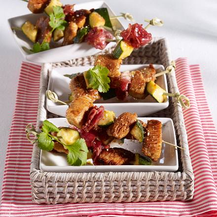 Puten-Schinken-Spieße Rezept