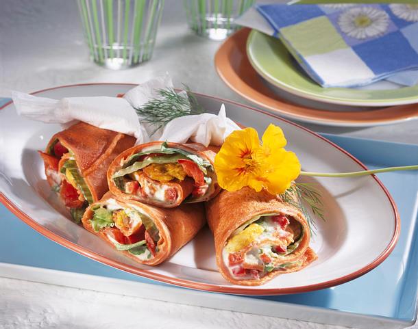 Puten-Wraps mit Thunfischcreme Rezept Puten-Wraps mit Thunfischcreme Rezept
