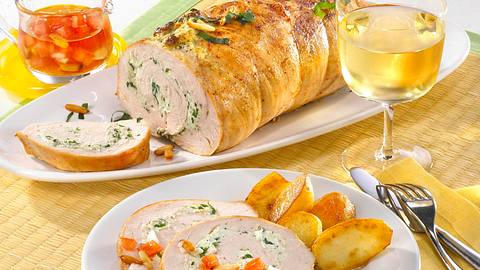 Putenbraten mit Bärlauchfüllung Rezept - Foto: Först, Thomas
