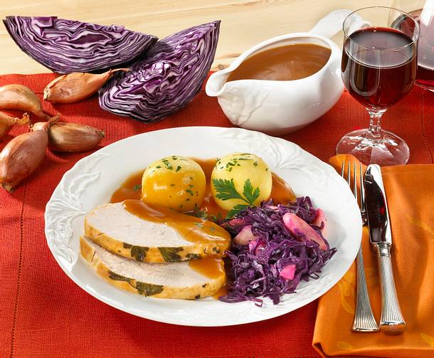 Putenbraten mit Rotkohl Rezept Putenbraten mit Rotkohl Rezept