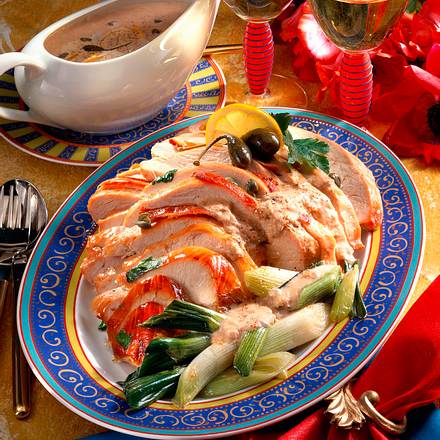 Putenbraten mit Thunfisch-Kapernsoße Rezept