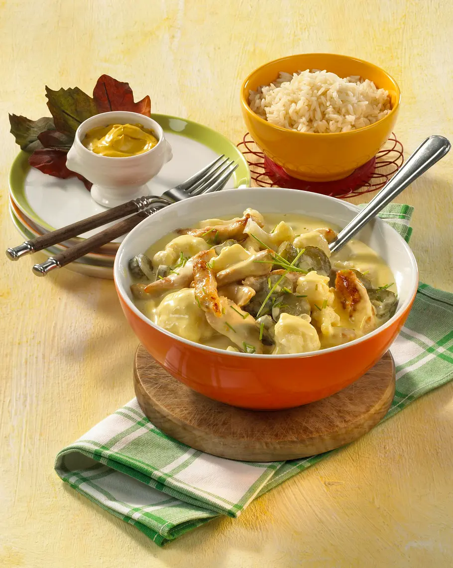 Putengeschnetzeltes in Senf-Rahm Rezept Putengeschnetzeltes in Senf-Rahm Rezept