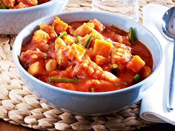 Putengulasch mit Süßkartoffeln Rezept Putengulasch mit Süßkartoffeln Rezept