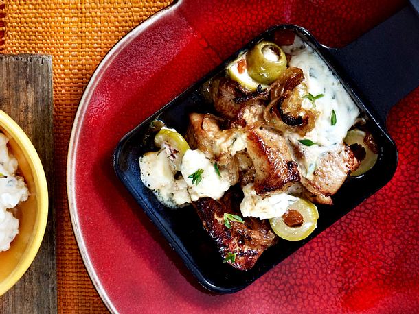 Putengyros-Pfännchen Rezept Putengyros-Pfännchen Rezept
