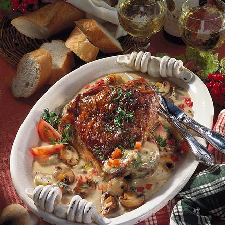 Putenkeule in Rieslingsoße Rezept