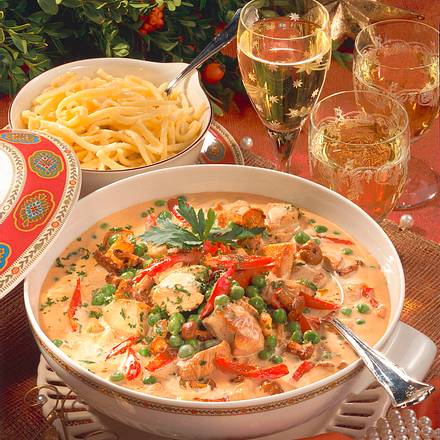 Putenragout in Rahmsoße Rezept Putenragout in Rahmsoße Rezept
