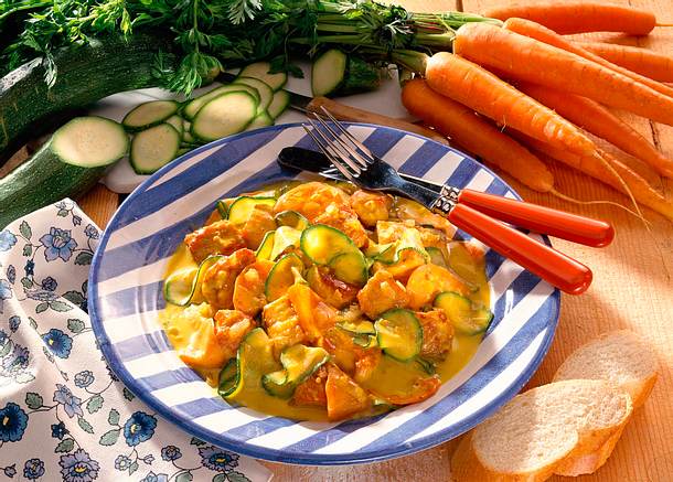 Putenragout in Senfsoße Rezept Putenragout in Senfsoße Rezept