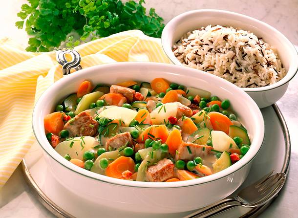 Putenragout mit Gemüse Rezept Putenragout mit Gemüse Rezept