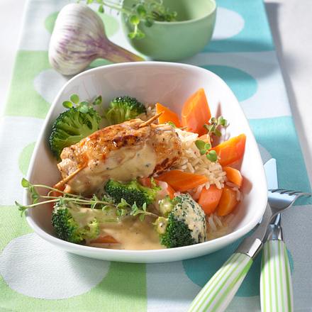 Putenröllchen mit Ingwer-Creme Rezept Putenröllchen mit Ingwer-Creme Rezept