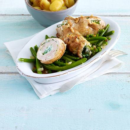 Putenröllchen mit Rucola-Ricotta-Füllung Rezept