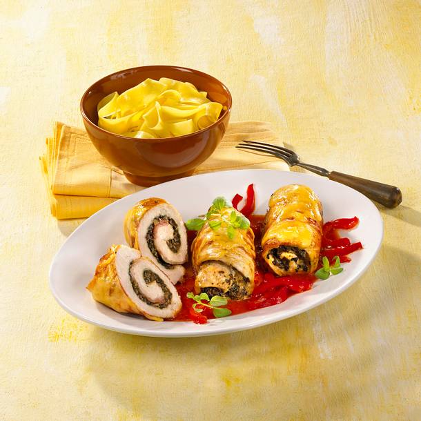Putenrouladen mit Pilzfüllung Rezept Putenrouladen mit Pilzfüllung Rezept