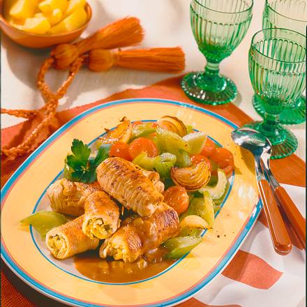 Putenrouladen mit Selleriegemüse Rezept Putenrouladen mit Selleriegemüse Rezept