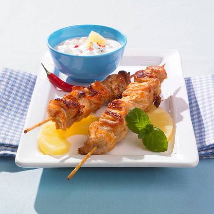Putensatéspieße Rezept Putensatéspieße Rezept