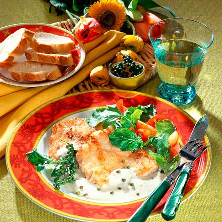 Putenschnitzel in Roquefotsoße Rezept Putenschnitzel in Roquefotsoße Rezept
