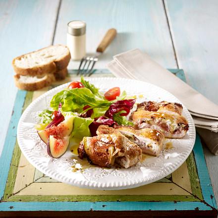 Putenschnitzel mit Schinken-Ziegenkäse-Fülllung Rezept