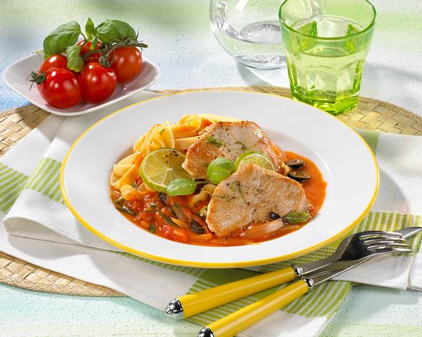 Putenschnitzel "Pizzaiola" Rezept Putenschnitzel "Pizzaiola" Rezept