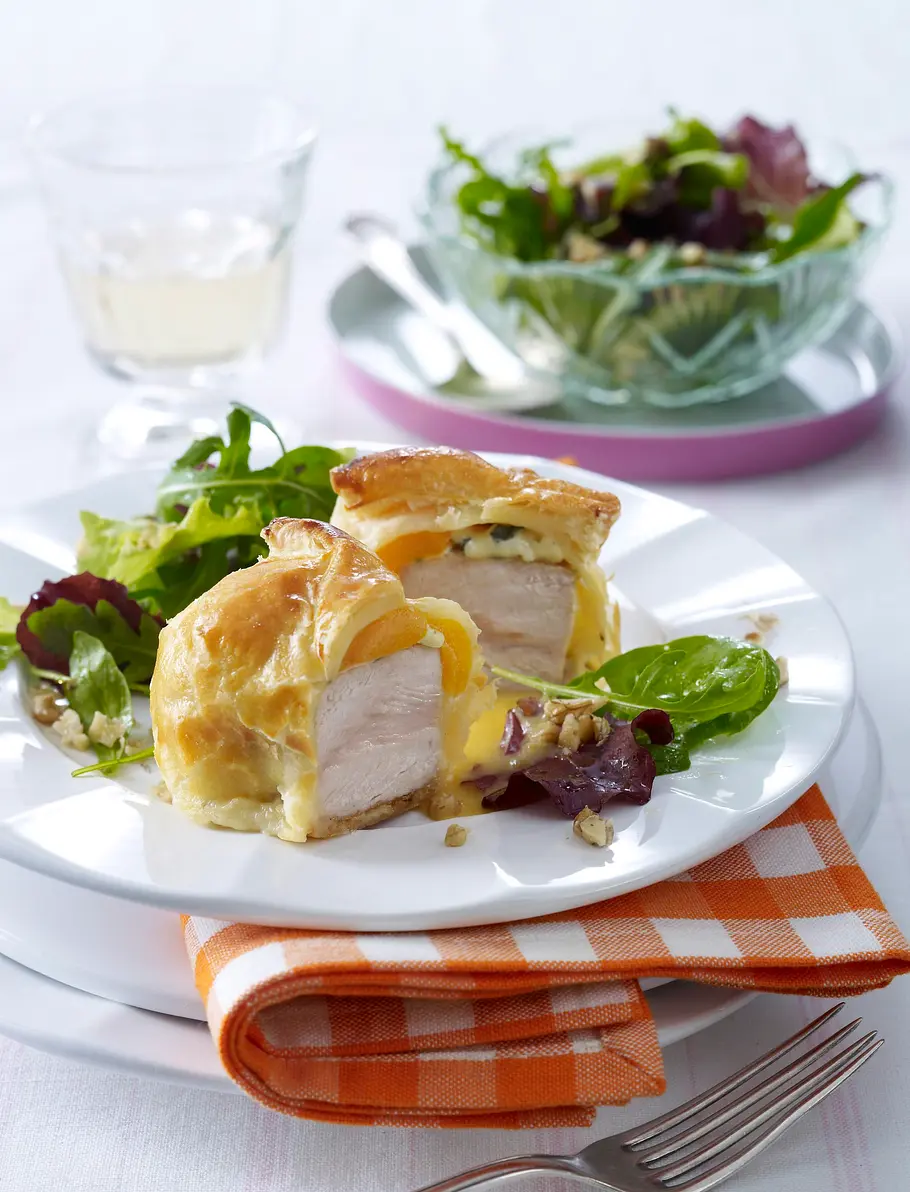 Putensteak im Blätterteig Rezept