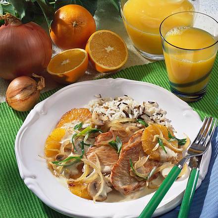 Putensteak in Orangen-Joghurtsoße Rezept Putensteak in Orangen-Joghurtsoße Rezept