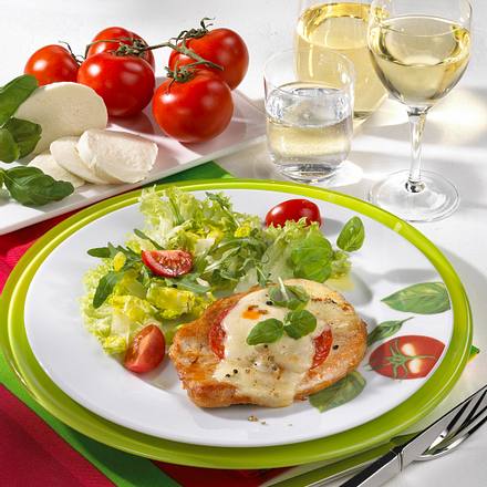 Putensteak mit Tomate & Mozzarella Rezept Putensteak mit Tomate & Mozzarella Rezept
