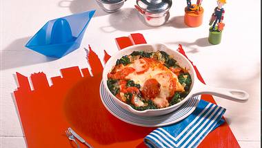 Putensteaks mit Spinat und Mozzarella Rezept - Foto: House of Food / Bauer Food Experts KG