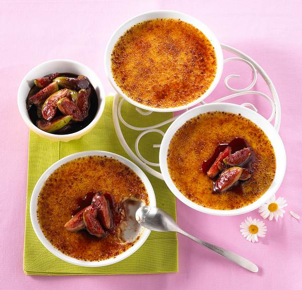 Quark Brûlée mit Feigenkompott Rezept Quark Brûlée mit Feigenkompott Rezept