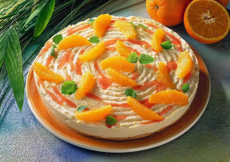 Quark-Orangentorte Rezept Quark-Orangentorte Rezept