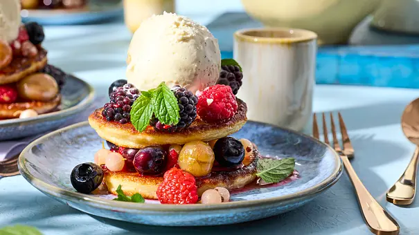 Quark-Pancakes Coole Liebe Rezept - Foto: LECKER @ Bauer Media Group Quark-Pancakes Coole Liebe Rezept - Foto: LECKER @ Bauer Media Group
