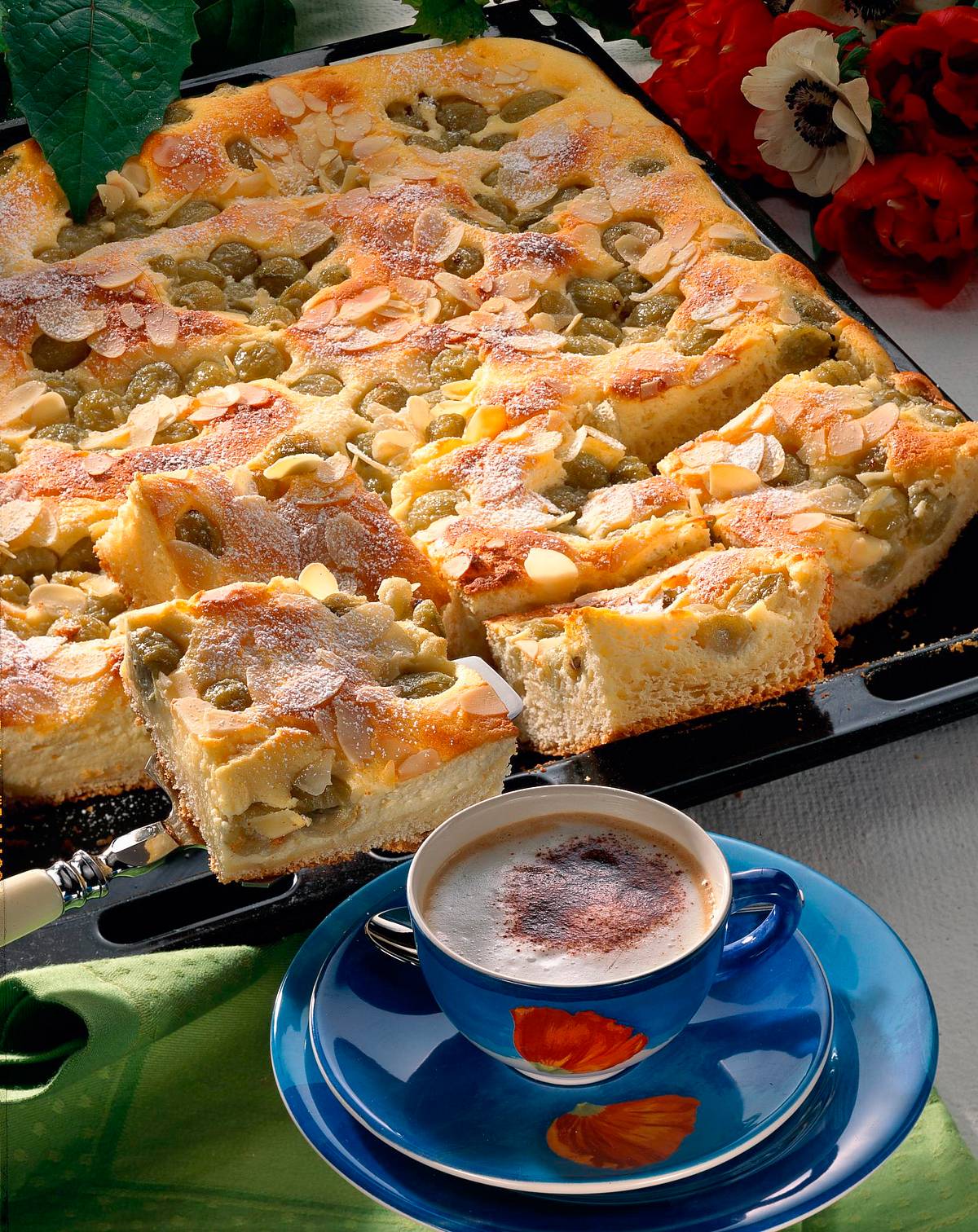 Quark-Stachelbeer-Kuchen Rezept