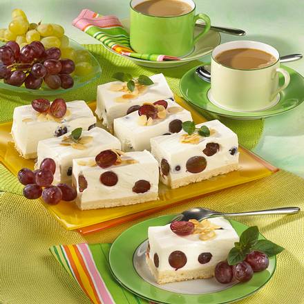 Quark-Trauben-Schnitten Rezept