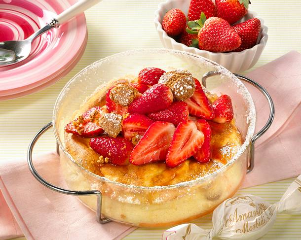 Quarkauflauf mit Erdbeeren Rezept Quarkauflauf mit Erdbeeren Rezept