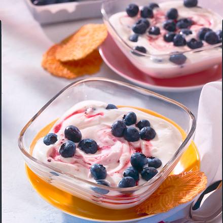 Quarkcreme mit Heidelbeeren Rezept Quarkcreme mit Heidelbeeren Rezept