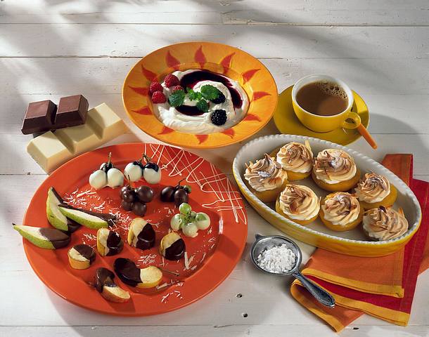 Quarkspeise mit Fruchtpüree Rezept Quarkspeise mit Fruchtpüree Rezept
