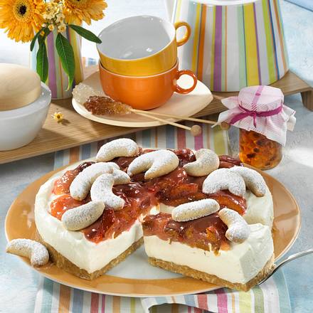 Quarktorte mit Pflaumen Rezept