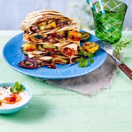 Quesadillas vom Grill Rezept Quesadillas vom Grill Rezept