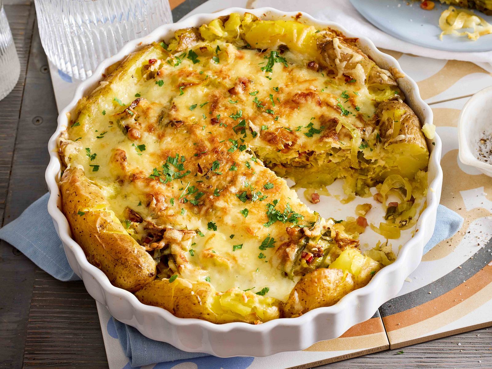 Quetschkartoffel-Quiche Rezept | LECKER