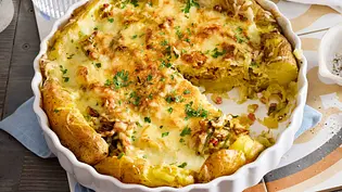 Quetschkartoffel-Quiche Rezept - Foto: LECKER @ Bauer Media Group Quetschkartoffel-Quiche Rezept - Foto: LECKER @ Bauer Media Group
