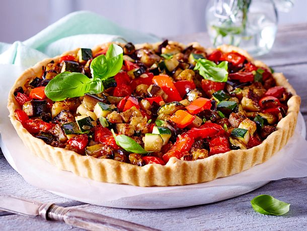 Quiche mit mediterranem Gemüse Rezept Quiche mit mediterranem Gemüse Rezept