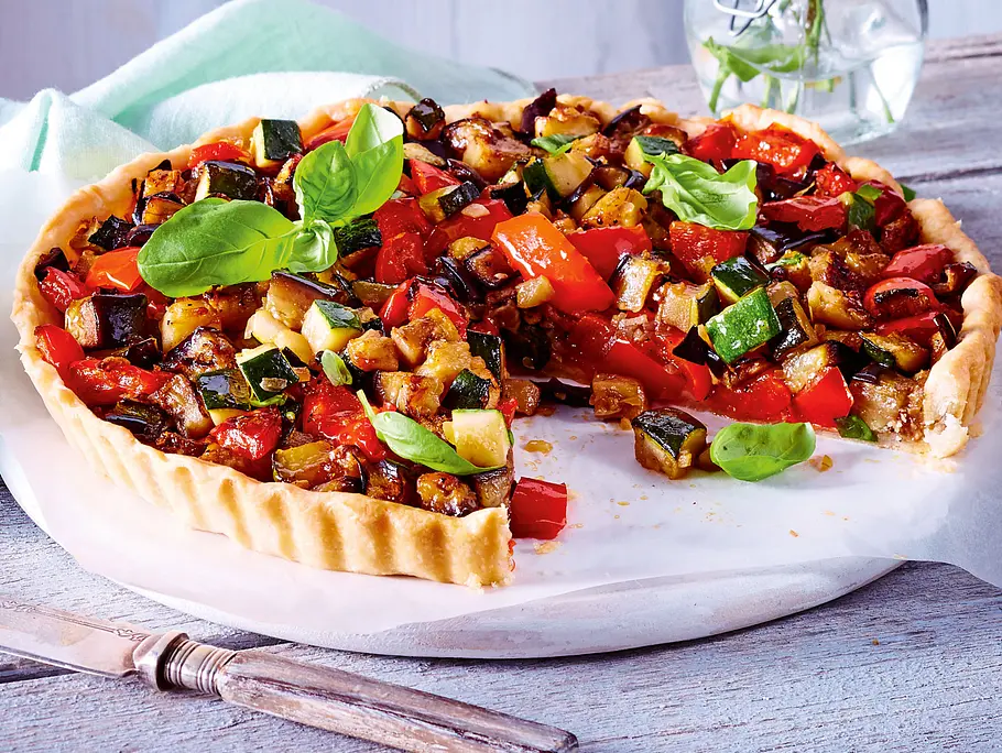 Quiche mit Ratatouillegemüse Rezept-F6694202 Quiche mit Ratatouillegemüse Rezept