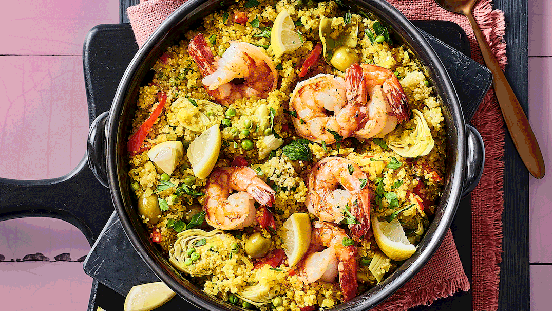 Quinoa-Paella Rezept - Foto: LECKER @ Bauer Media Group Quinoa-Paella Rezept - Foto: LECKER @ Bauer Media Group