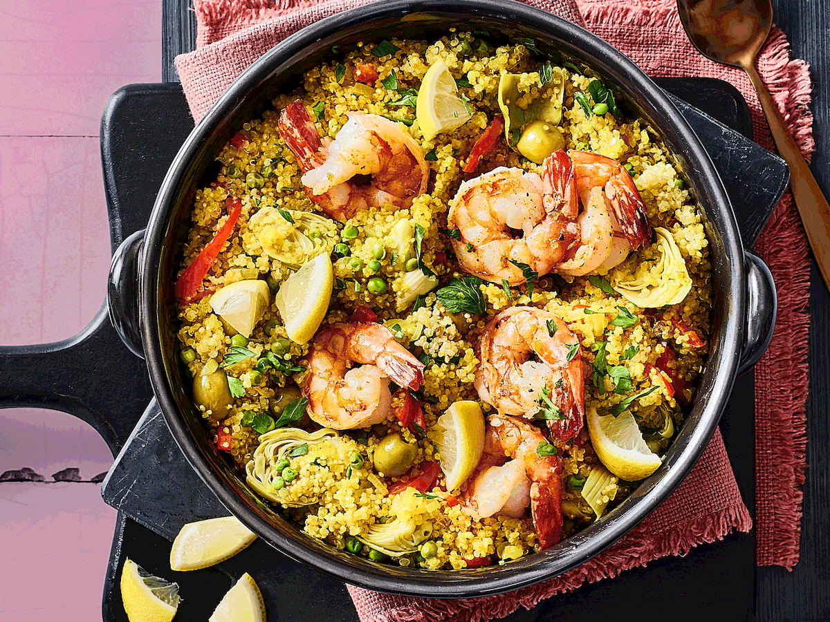 Quinoa-Paella Rezept