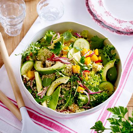 Quinoa Salat Mit Avocado Und Mango Rezept Lecker