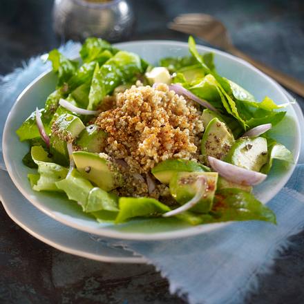 Quinoa-Salat mit Avocado, Ras el hanout und Paprika Rezept Quinoa-Salat mit Avocado, Ras el hanout und Paprika Rezept