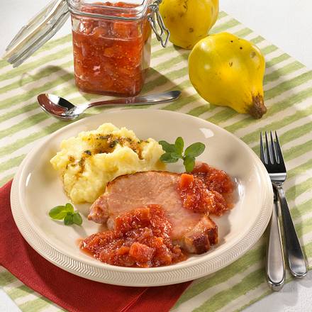 Quitten-Chutney zu Kasseler Rezept