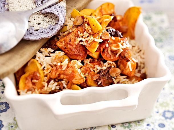 Quitten-Pilaw mit Hähnchenfilet Rezept