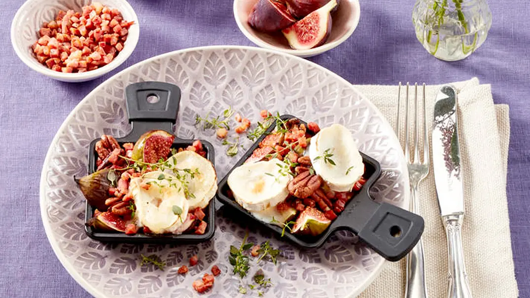 Raclette mit Speck und Feigen Rezept - Foto: LECKER @ Bauer Media Group Raclette mit Speck und Feigen Rezept - Foto: LECKER @ Bauer Media Group