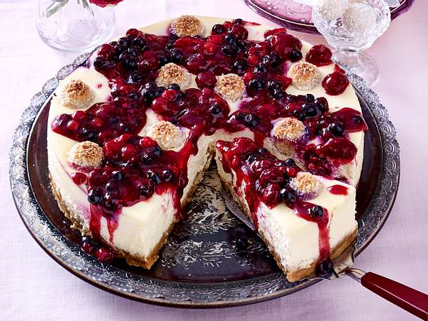 Raffaelo-Beeren-Käsekuchen Rezept Raffaelo-Beeren-Käsekuchen Rezept