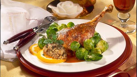 Raffinierter Gänsebraten mit Rosenkohl Rezept - Foto: Först, Thomas